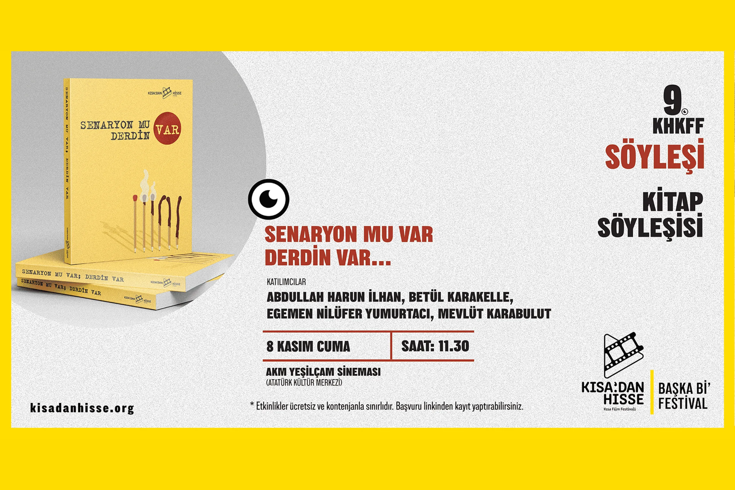 Kitap Söyleşisi - Senaryon Mu Var Derdin var haber görseli