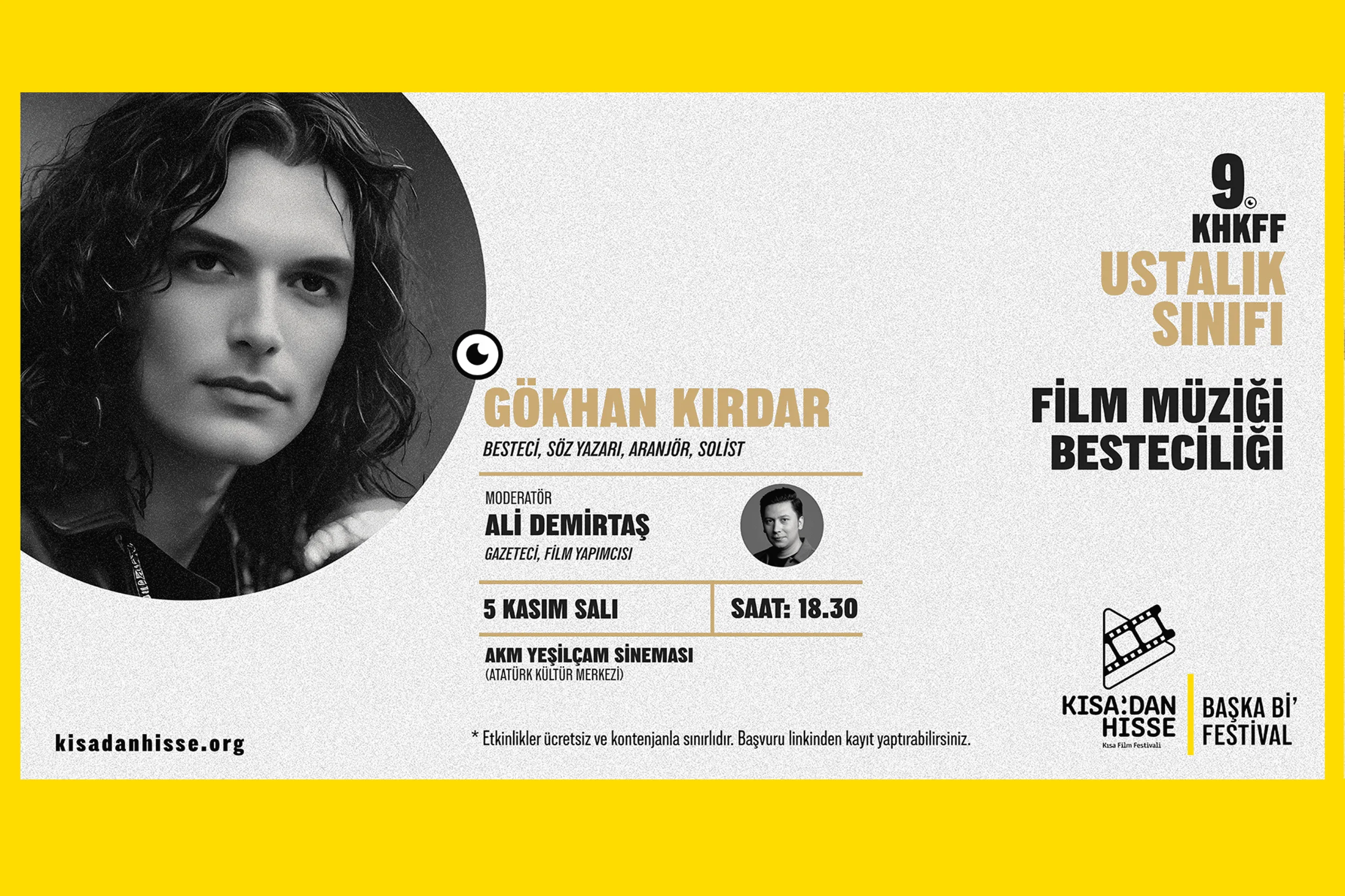 Ustalık Sınıfı / Gökhan Kırdar ile Film Müziği Besteciliği haber görseli