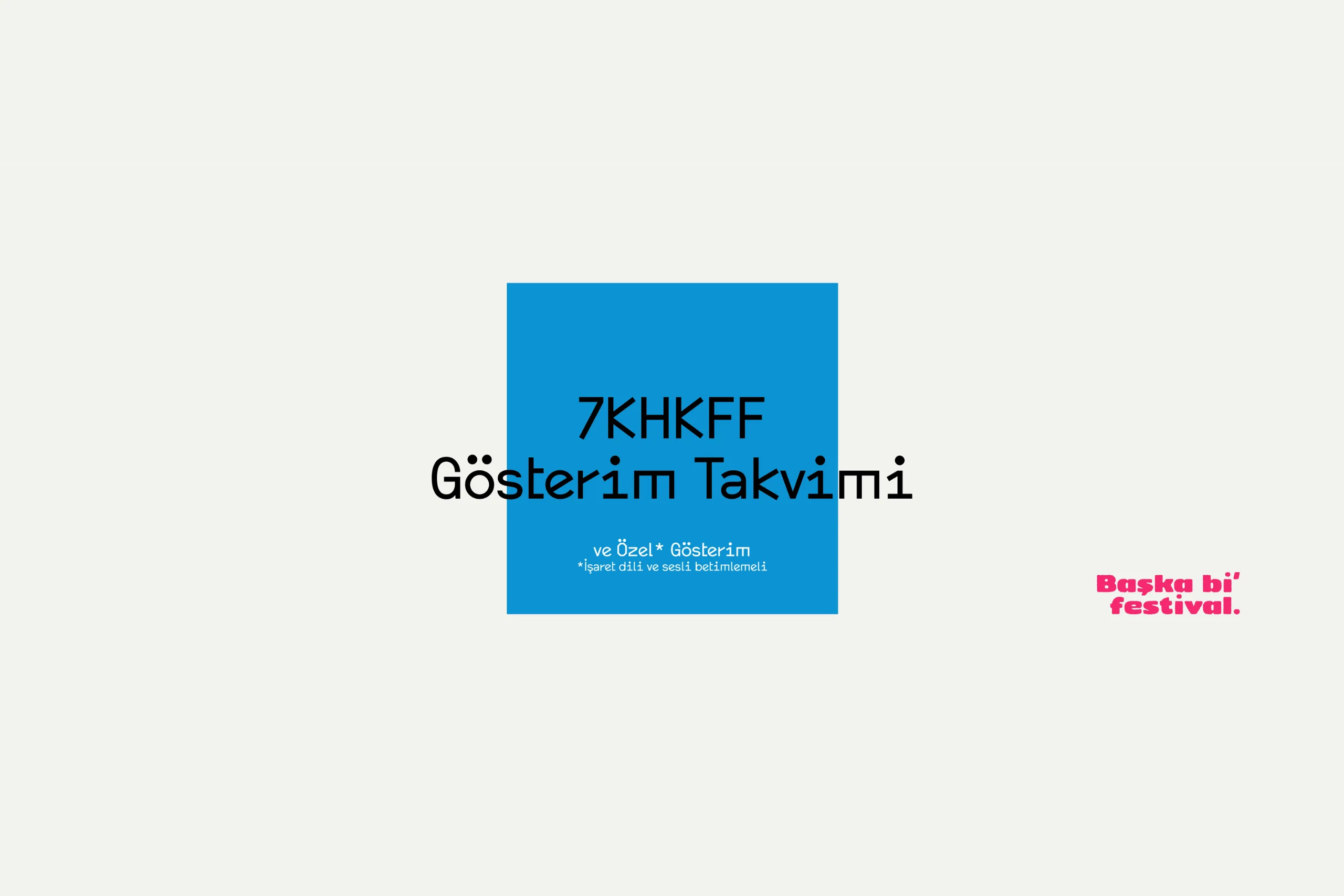 7KHKFF Gösterim Takvimi haber görseli