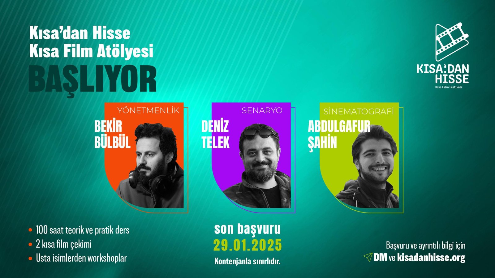 Kısa’dan Hisse" Kısa Film Atölyesi Başlıyor!